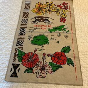 Colorful Fiji Souvenir tea towel